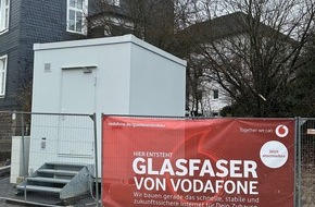 Vodafone GmbH: Gigabit-schnelles Internet f&uuml;r bis zu 13.000 Haushalte und Unternehmen:  Glasfaser-Ausbau in Gummersbach schreitet voran