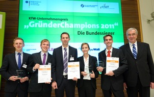Deutsche Gründer- und Unternehmertage (deGUT): Erfolgreiche Unternehmen aus Bayern, Brandenburg und Hessen sind Bundessieger des KfW-Wettbewerbes "GründerChampions" 2011 (mit Bild)
