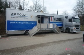 Polizeipräsidium Karlsruhe: POL-KA: Info-Mobil des Landeskriminalamtes in Weiher: Die Kriminalpolizeiliche Beratungsstelle des Polizeipräsidiums Karlsruhe informiert über "SICHER WOHNEN -  EINBRUCHSCHUTZ"