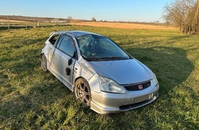 Polizeidirektion Landau: POL-PDLD: Zu schnell unterwegs - Fahrer leichtverletzt