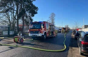 Freiwillige Feuerwehr Tönisvorst: FW Tönisvorst: Brand in Lackierkabine in einem Industriebetrieb