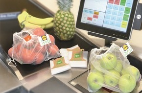 Lidl: Einfach Plastik einsparen: Mit "Dein Vitaminnetz" haben Lidl-Kunden die Wahl / Lidl führt Ende August Mehrwegnetz als Alternative zum Knotenbeutel für Obst und Gemüse ein