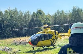 Freiwillige Feuerwehr Breckerfeld: FW-EN: Landeplatzsicherung Rettungshubschrauber