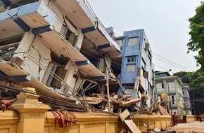 Johanniter Unfall Hilfe e.V.: Myanmar: Johanniter unterstützen mit mobilen Kliniken und Bargeldprogramm / Osnabrückerin reist heute zur Verstärkung des Teams ins Erdbebengebiet