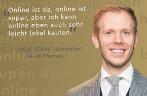 TELE 5: "Online ist da, online ist super, aber ich kann online eben auch sehr leicht lokal kaufen" / KAUF LOKAL-Schirmherr David Thomas ist zu Gast und stellt ein Münchner Projekt vor, das von Herzen kommt.
