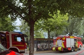 Kreisfeuerwehrverband Pinneberg: FW-PI: Brand in Tiefgarage am Wedeler Bahnhof - Großalarm am Samstagvormittag