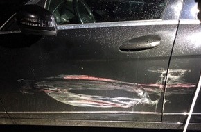 Polizeidirektion Kaiserslautern: POL-PDKL: Wer hat den Mercedes beschädigt?