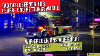 Feuerwehr Haan: FW-HAAN: Tag der offenen T&uuml;r bei der Feuerwehr Haan