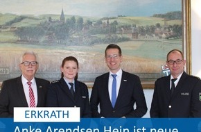 Polizei Mettmann: POL-ME: Anke Arendsen Hein ist die neue Wachleiterin der Erkrather Polizeiwache - Erkrath - 2301075