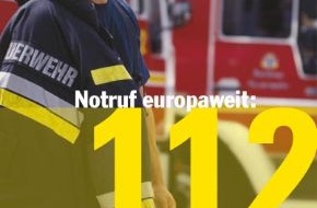 Deutscher Feuerwehrverband e. V. (DFV): DFV: Notruf 112 - der direkte Draht zu schneller Hilfe in ganz Europa