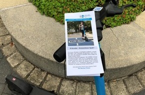 Polizei Bonn: POL-BN: Ein Jahr E-Scooter in Bonn - Polizei zieht Bilanz