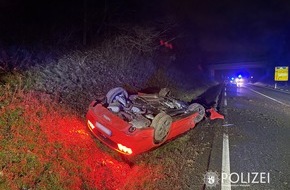 Polizeipräsidium Westpfalz: POL-PPWP: Vor Kontrolle geflüchtet und Unfall gebaut