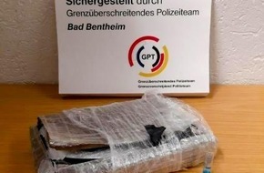 Bundespolizeiinspektion Bad Bentheim: BPOL-BadBentheim: Rund 1,2 Kilo Kokain im Wert von rund 87.000 Euro beschlagnahmt