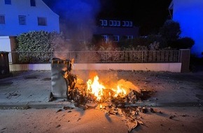 Kreispolizeibehörde Soest: POL-SO: Mülltonnenbrand am Hellinghäuser Weg
