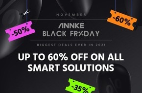 ANNKE Innovation Co., Ltd.: ANNKE verkündet Black Friday Angebote 2021 - bis zu 60 % Rabatt auf alle smarten Sicherheitslösungen