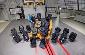 ADAC: Sechs Mal die Note gut im ADAC Kindersitztest / 26 Produkte f&uuml;r unterschiedliche Altersklassen / Vier Sitze nicht empfehlenswert / Positive Entwicklung bei Umweltschadstoffen