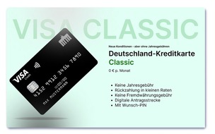 PaySol GmbH&Co.KG：新技术：Aber Deutschland Kreditkarte Classic bleibt weiterhin ohne Jahresgebühr