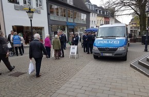 Polizei Mettmann: POL-ME: Aktionswoche gegen "falsche Polizeibeamte" in Ratingen: Weitere Standorte des Info-Mobils - Aktionsmeldung 3 - Ratingen - 1904023