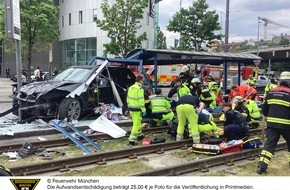 Feuerwehr München: FW-M: Sieben Verletzte durch Unfall (Neuhausen)