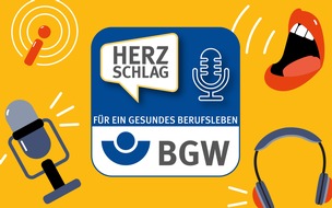 Berufsgenossenschaft für Gesundheitsdienst und Wohlfahrtspflege: Neu: BGW-Podcast "Herzschlag - Für ein gesundes Berufsleben"