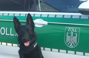 Hauptzollamt Schweinfurt: HZA-SW: Tara findet zielsicher Drogen / Zollhund erschnüffelt 142 Gramm Rauschgift