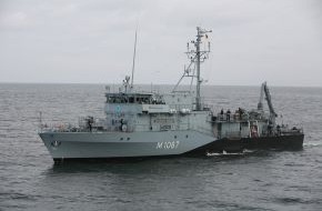 Presse- und Informationszentrum Marine: Marine: Pressemitteilung / Pressetermin: Minenjagdboot "Bad Rappenau" bricht ins Mittelmeer auf