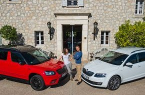 Skoda Auto Deutschland GmbH: Prominente Schauspieler testen SKODA Yeti Monte Carlo und Octavia L&K (FOTO)