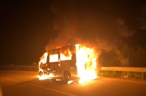 Polizeidirektion Bad Kreuznach: POL-PDKH: Fahrzeugbrand ohne verletzte Personen