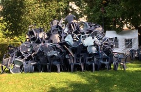 Polizeipräsidium Freiburg: POL-FR: Schopfheim: Unbekannte entwenden Boxenkabel und treiben Unfug im Anna-Kym-Garten