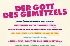 Constantin Film: DER GOTT DES GEMETZELS / Beide Hauptdarstellerinnen für Golden Globe Award nominiert (mit Bild)