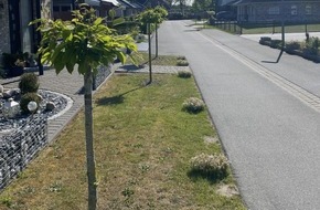 Polizeiinspektion Cuxhaven: POL-CUX: Straßenbäume der Gemeinde in Beverstedt beschädigt - Zeugenaufruf (Foto im Anhang)