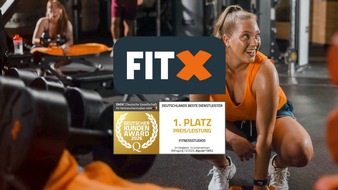 FitX: 1. Platz im Preis-Leistungs-Verh&auml;ltnis: FitX ist Branchensieger beim Deutschen Kunden-Award 2026