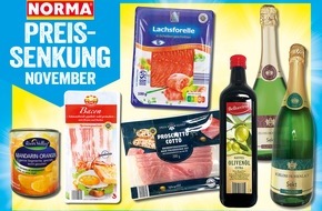 NORMA: NORMA verkauft zum Abschluss des Monats November 2021 beliebte Alltagsprodukte um bis zu 22 Prozent billiger / Preissenkung beim Lebensmittel-Discounter aus Fürth/Nürnberg