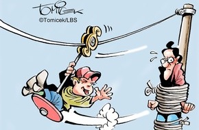 Bundesgeschäftsstelle Landesbausparkassen (LBS): Seilbahn ist zulässig / Schutz nicht nur für Kinder, sondern auch für deren Spielgeräte (FOTO)