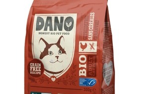 DANO - YARRAH ORGANIC PETFOOD B.V: Bio für die Katze: DANO Bio-Katzenfutter ab 1. September 2018 bei DM Drogeriemarkt