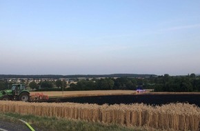 Polizeipräsidium Mittelhessen - Pressestelle Wetterau: POL-WE: Brennendes Getreidefeld - Tatverdächtiger ermittelt