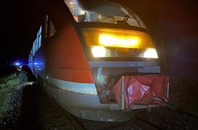 Bundespolizeiinspektion Kassel: BPOL-KS: Schockmoment für einen Lokführer - Zug überfährt menschenähnliche Puppe