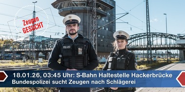 Bundespolizeidirektion M&uuml;nchen: Bundespolizeidirektion M&uuml;nchen: Zeugenaufruf nach Schl&auml;gerei an der Hackerbr&uuml;cke / Vier Tatverd&auml;chtige vor den Haftrichter