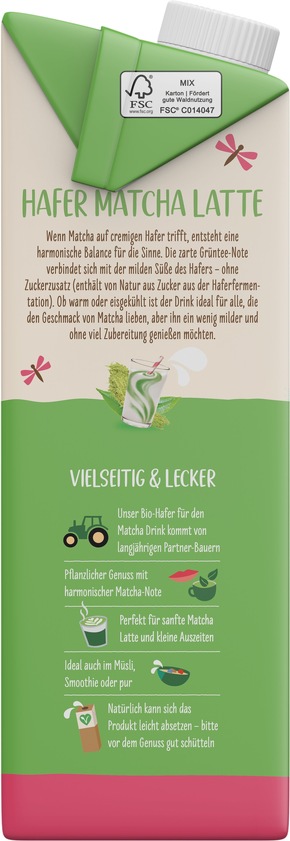 Presseinfo: Allos bringt Matcha in die Hafer Latte – und Weltküche aufs Brot
