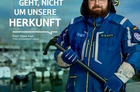 THW Landesverband Hamburg, Mecklenburg-Vorpommern, Schleswig-Holstein: THW HH MV SH: THW L&uuml;beck beteiligt sich an Kampagne "Respekt f&uuml;r Retter"/ Vier Einsatzkr&auml;fte aus dem Ortsverband geben dem Bev&ouml;lkerungsschutz ein Gesicht