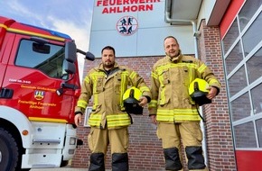 Kreisfeuerwehr Oldenburg: FW-OLL: Wechsel an der Spitze der Feuerwehr Ahlhorn - René Aberle und Karsten Bilger übernehmen ab dem 1. Oktober die Wehrführung