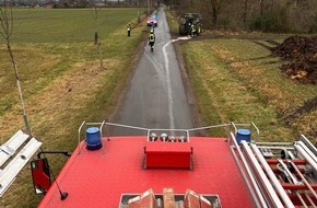 Feuerwehr Schermbeck: FW-Schermbeck: Ölspur