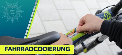 Polizeipräsidium Südosthessen: POL-OF: Erneute kostenfreie Fahrradcodieraktion in Hanau - Finger Weg! Mein Rad ist codiert!