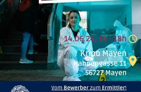 Polizeidirektion Mayen: POL-PDMY: Mayen - Mission Kriminalpolizei- Vom Bewerber zum Ermittler