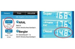 24-Autobahn-Raststätten GmbH: "Preisschwindel" an der Tank&Rast-Autobahn-Raststätte / In Waldnaabtal werden Verbraucher um 7 Cent pro Liter irregeführt