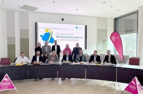Deutsche Telekom AG: Geförderter Glasfaserausbau im Landkreis Esslingen: Zweiter Zuwendungsvertrag unterzeichnet