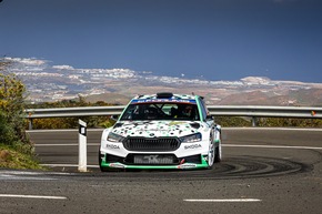 Rallye Kanarische Inseln: Škoda Crews meistern die Herausforderungen des neuen WM-Laufs