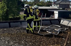 Kreisfeuerwehr Rotenburg (Wümme): FW-ROW: Einsatz "F3 - brennt Dachstuhl" am 1. Mai