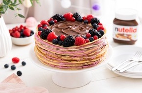 Ferrero Deutschland: Am 5. Februar 2022 feiern Fans den World nutella Day mit leckeren Rezepten rund um Pancakes und Crêpes