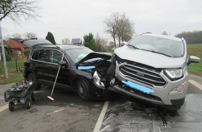 Polizeiinspektion Nienburg / Schaumburg: POL-NI: Verkehrsunfall in Kohlenweihe mit zwei verletzten Personen